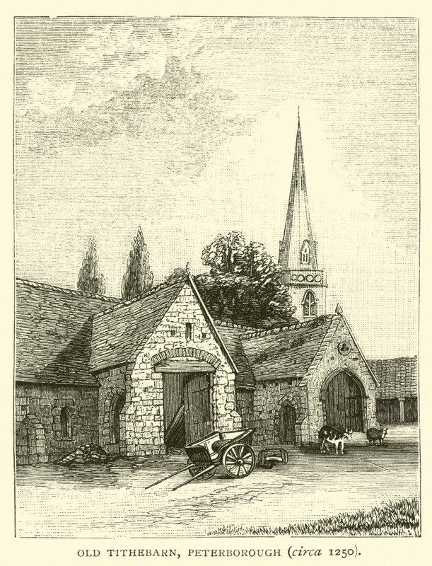 老Tithebarn，彼得伯勒，大约1250年 作者 英语学校
