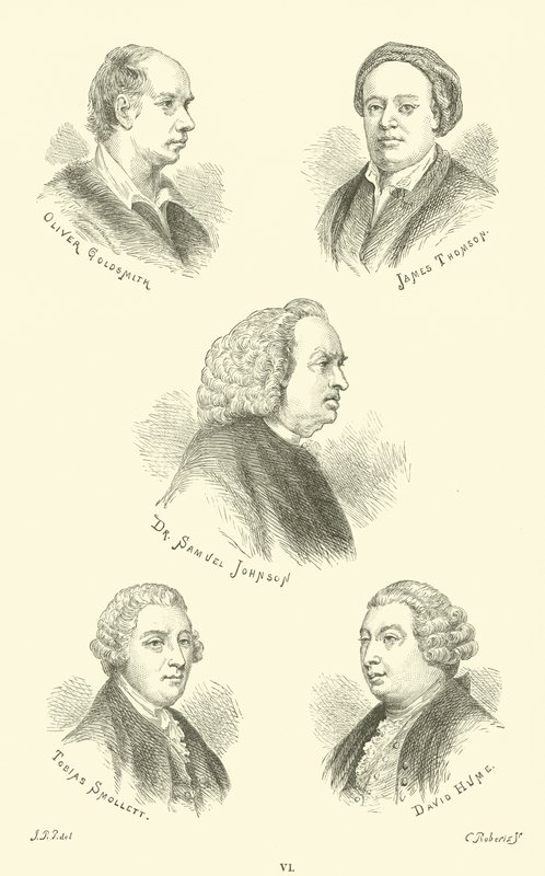 Oliver Goldsmith，James Thomson，Samuel Johnson博士，Tobias Smollett，David Hume 作者 英语学校