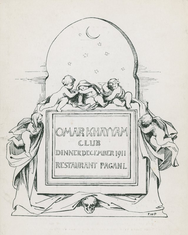 Omar Khayyam俱乐部晚宴，1911年12月，在Paganis餐厅 作者 英语学校