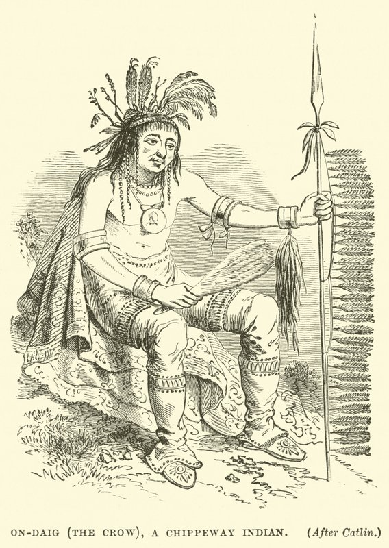 On-Daig（乌鸦），Chippeway印第安人 作者 英语学校