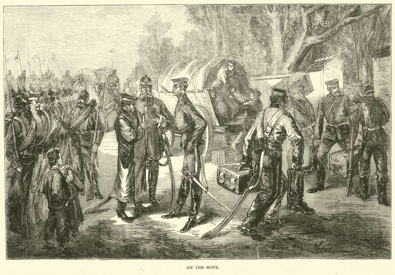 在移动，1871年1月 作者 英语学校