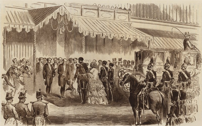 水晶宫开幕，1854年女王陛下抵达 作者 英语学校