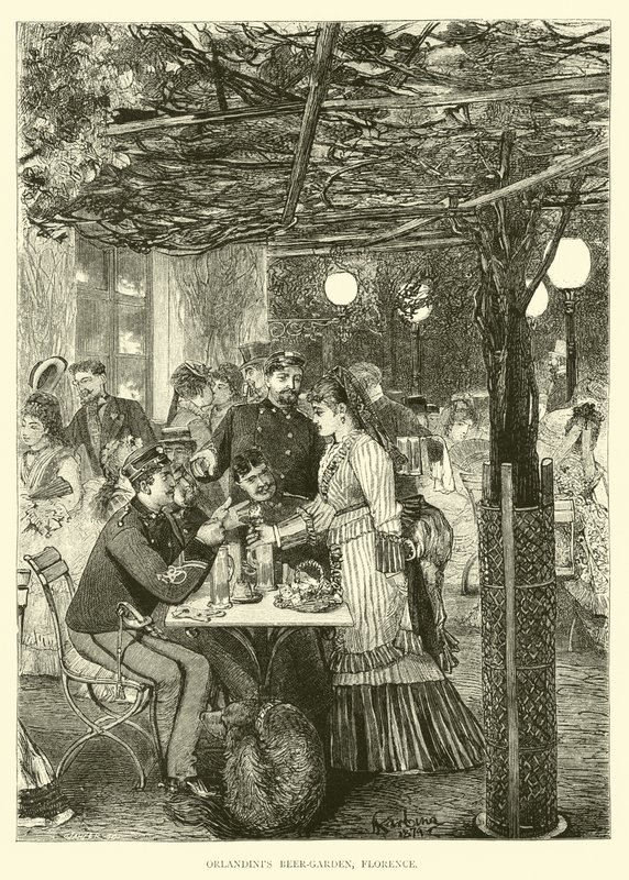 Orlandints Beer-Garden，佛罗伦萨 作者 英语学校