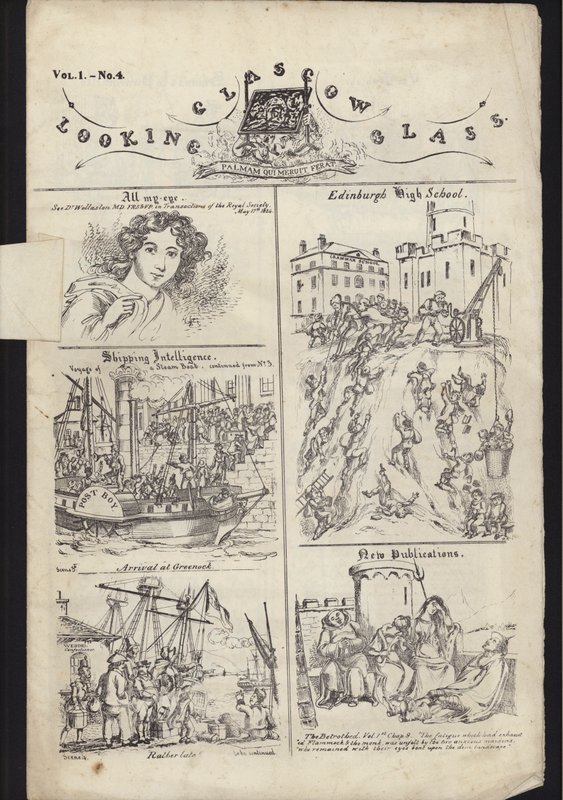 Page from Leaflet about Glasgow Fair, published on 23 July 1835 (engraving) 作者 英语学校