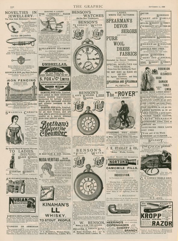 1888年9月22日The Graphic的广告页面 作者 英语学校