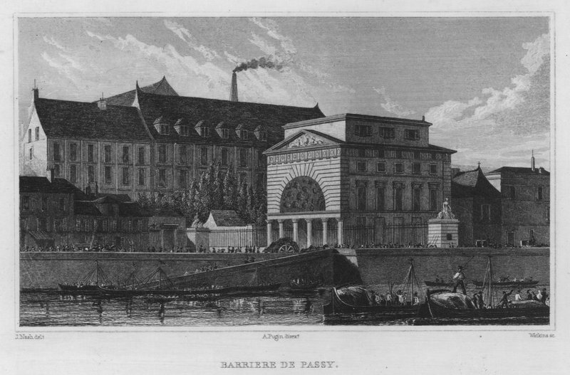 Paris, Barriere De Passy (engraving) 作者 英语学校