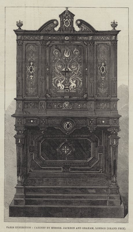 巴黎展览，Messers Jackson 和 Graham 的内阁，伦敦，大奖赛（雕刻） 作者 英语学校