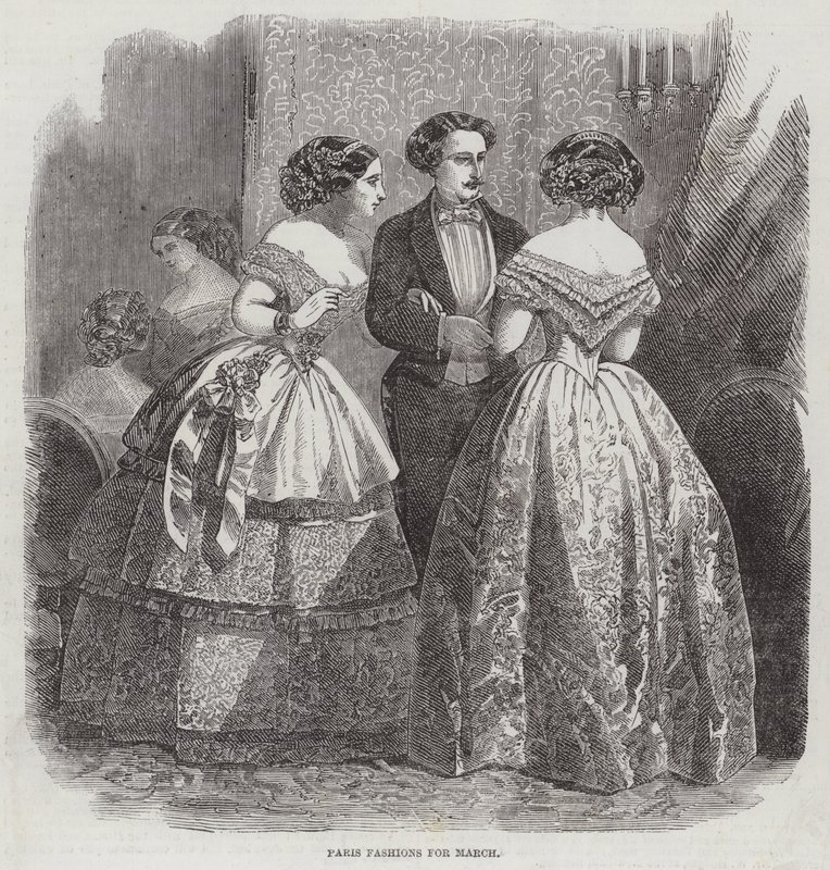 Paris Fashions for March (engraving) 作者 英语学校