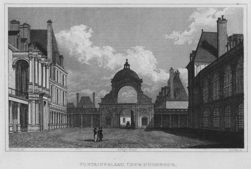 Paris, Fontainebleau, Cour D