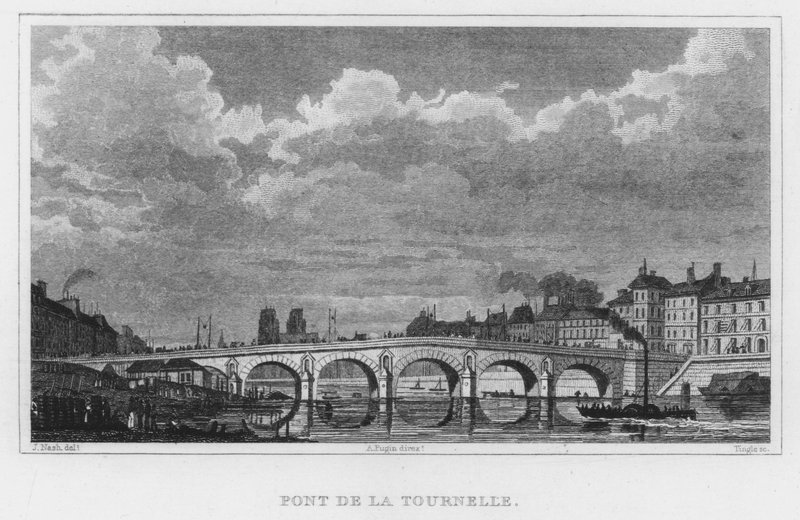 巴黎，Pont De La Tournelle （雕刻） 作者 英语学校