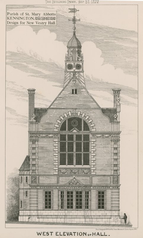 肯辛顿St Mary Abbotts教区设计新的Vestry Hall 作者 英语学校