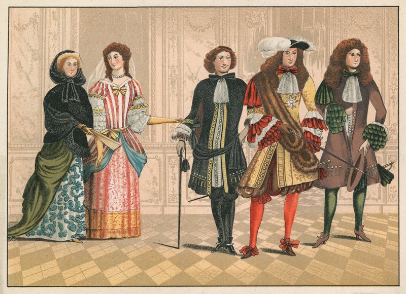 有名望的人，可能是德国人，约1680年(chromolitho) 作者 英语学校