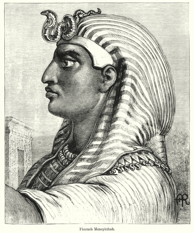 Pharaoh Menephthah (engraving) 作者 英语学校