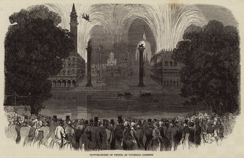 Picture-Model of Venice, at Vauxhall Gardens (engraving) 作者 英语学校