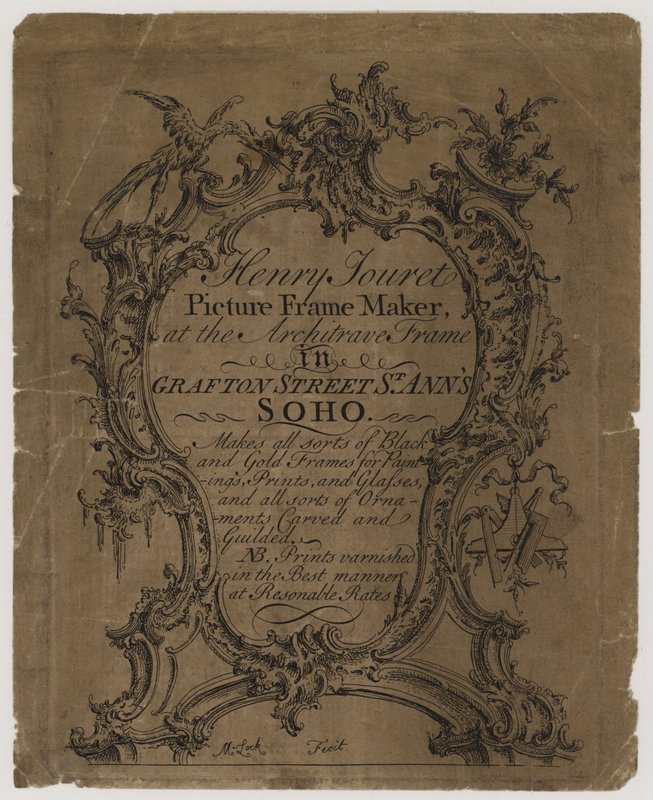 相框制造商Henry Jouret，交易卡 作者 英语学校