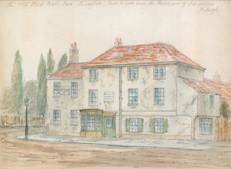 Pied Bull Inn，伊斯灵顿（wc在纸上） 作者 英语学校