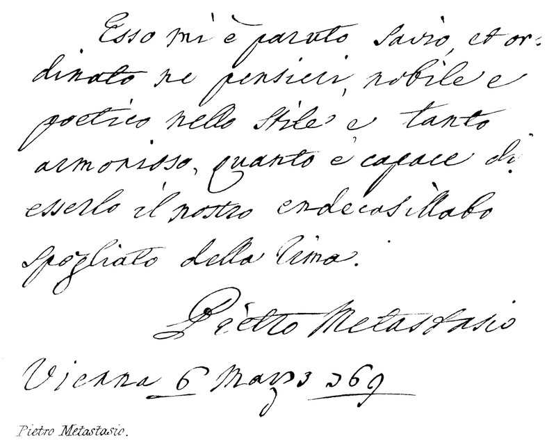 Pietro Metastasio 作者 英语学校