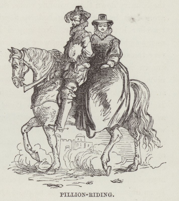 Pillion-riding (engraving) 作者 英语学校