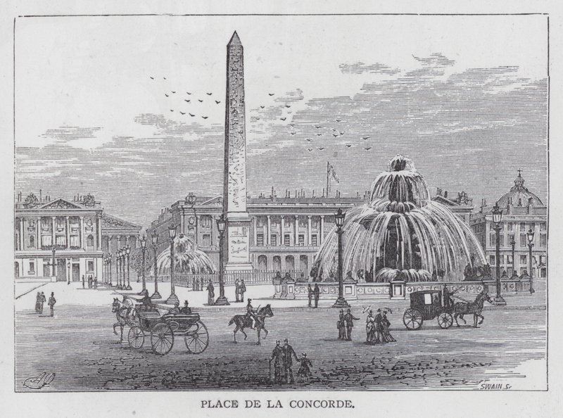 Place De La Concorde (engraving) 作者 英语学校