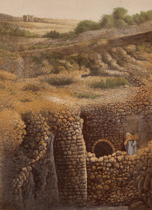 圣经中提到的地方西罗亚池（chromolitho） 作者 英语学校
