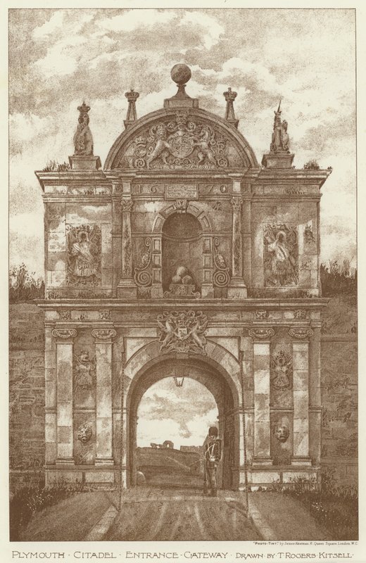 Plymouth Citadel, Entrance Gateway (litho) 作者 英语学校