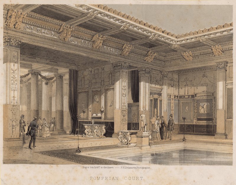 Pompeian Court，水晶宫，Sydenham 作者 英语学校