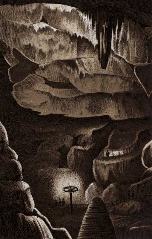 Pools Cavern (litho) 作者 英语学校