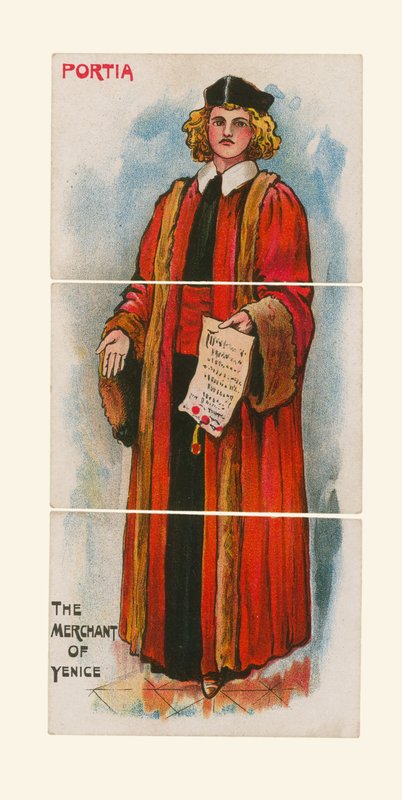 Portia，威尼斯商人（chromolitho） 作者 英语学校