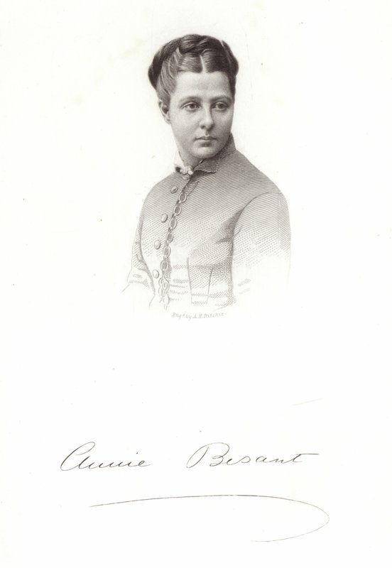 Annie Besant的肖像 作者 英语学校