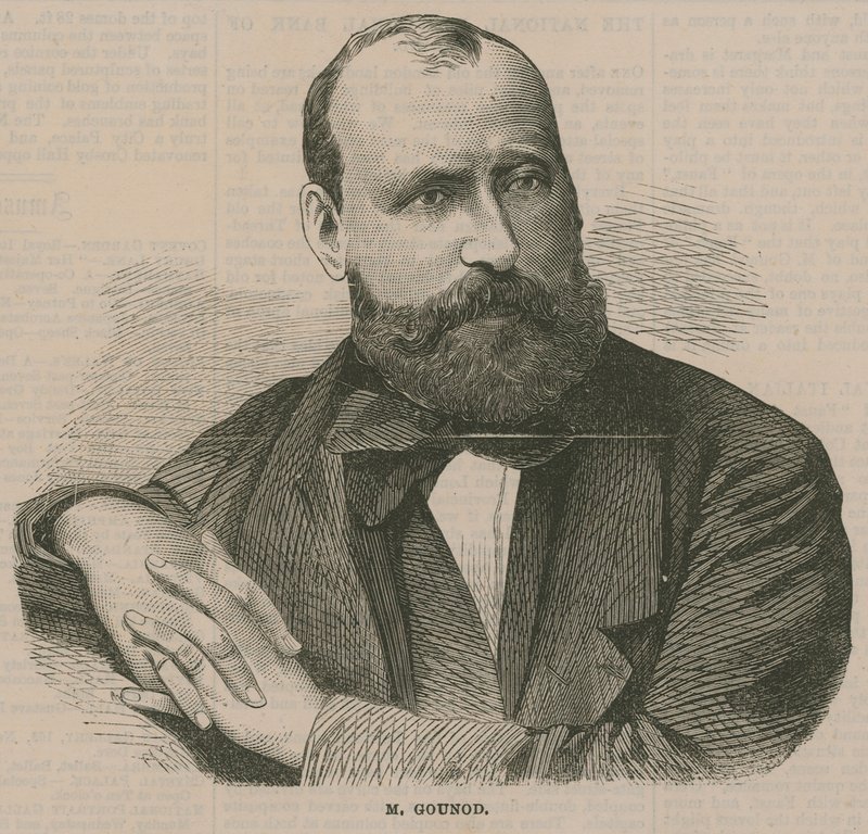Charles-Francois Gounod的肖像 作者 英语学校