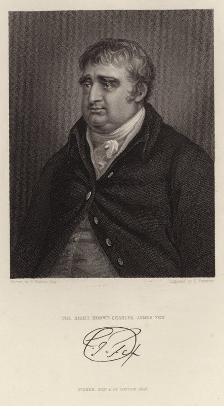 Charles James Fox的肖像 作者 英语学校