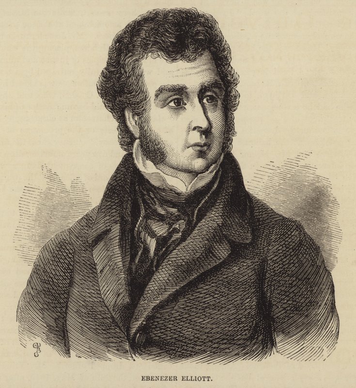 Ebenezer Elliott的肖像 作者 英语学校