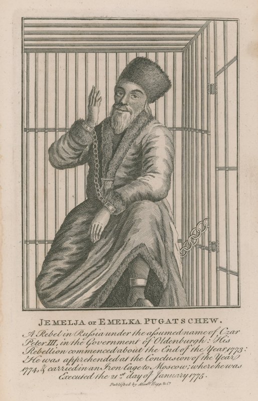Jemelja或Emelka Pugatschew的肖像 作者 英语学校