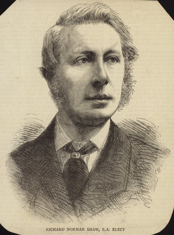 Richard Norman Shaw的肖像 作者 英语学校