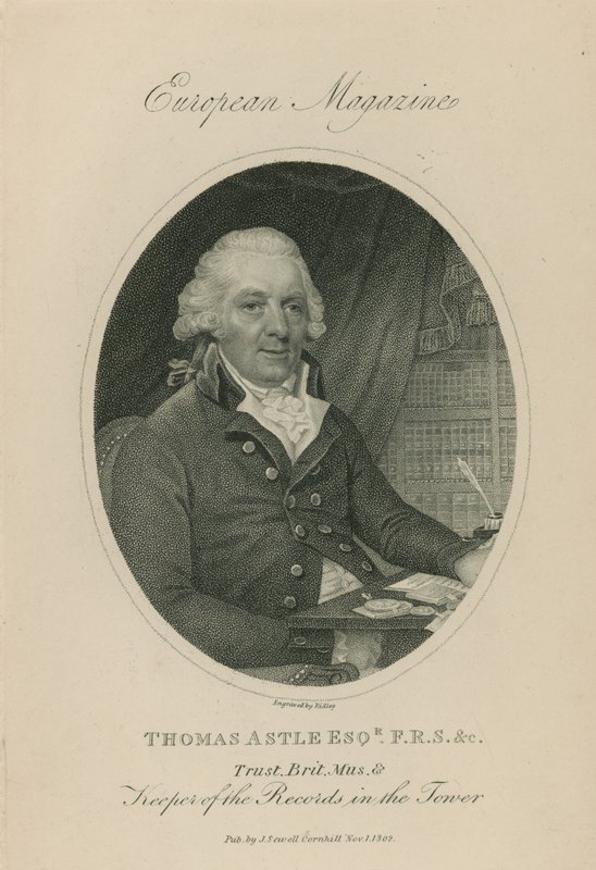 Thomas Astle的肖像 作者 英语学校