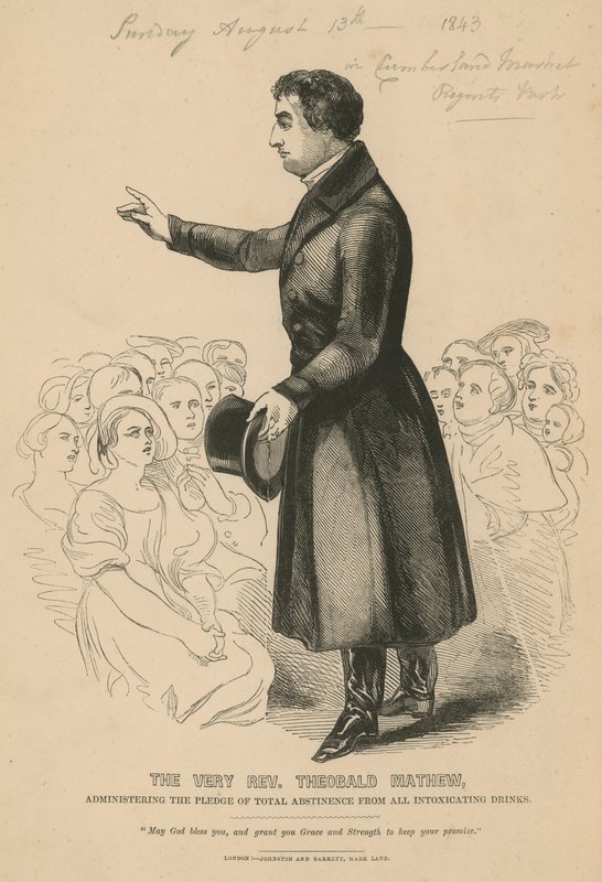 非常Rev Theobald Mathew的肖像 作者 英语学校