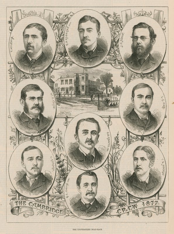 1877年剑桥船员的肖像 作者 英语学校