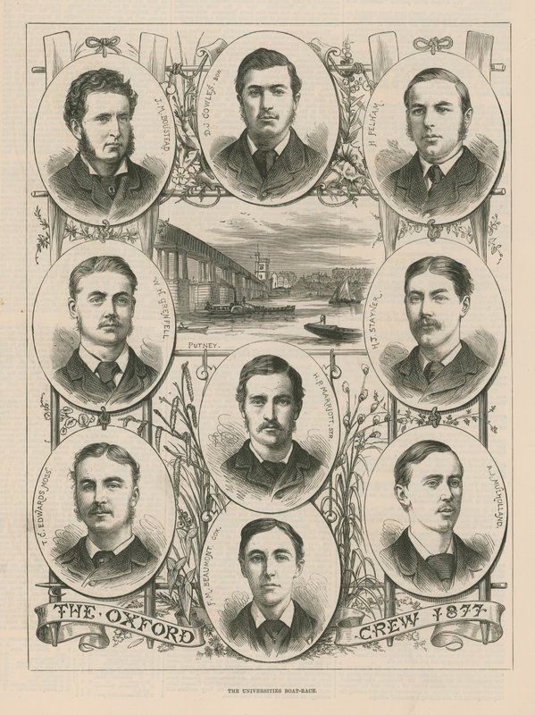 1877年牛津船员的肖像 作者 英语学校