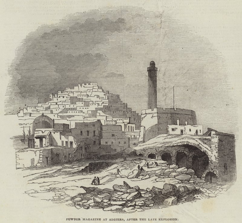 Powder Magazine at Algiers, after the Late Explosion (engraving) 作者 英语学校