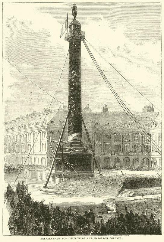1871年4月摧毁拿破仑专栏的准备工作 作者 英语学校
