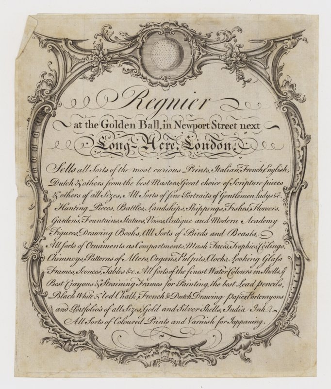 Printseller，Regnier，贸易卡 作者 英语学校