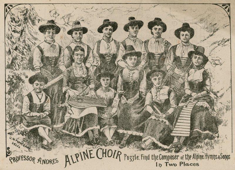 安德烈教授，Alpine Choir拼图：在两个地方找到高山赞美诗和歌曲的作曲家 作者 英语学校