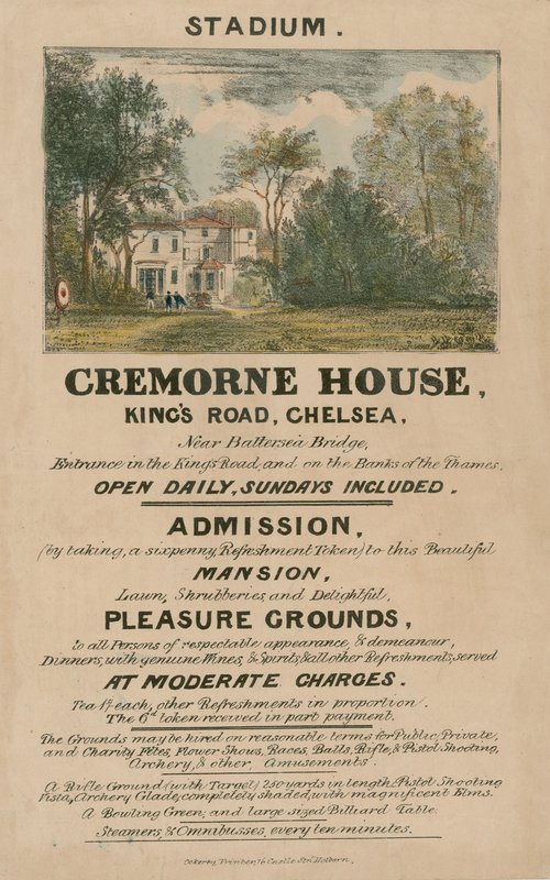 促销传单为The Stadium，Cremorne House，Kings Road，Chelsea，London 作者 英语学校