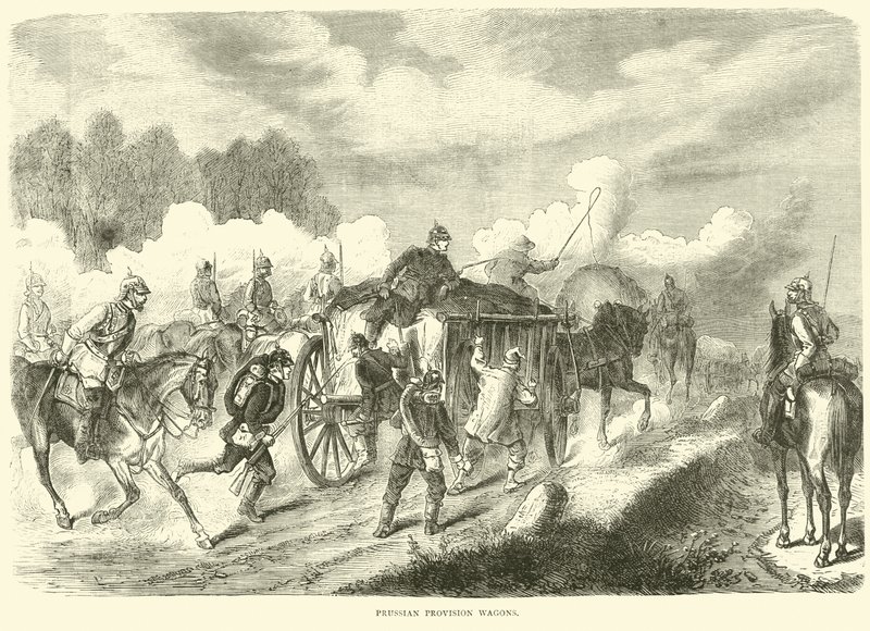 普鲁士供应货车，1870年9月 作者 英语学校