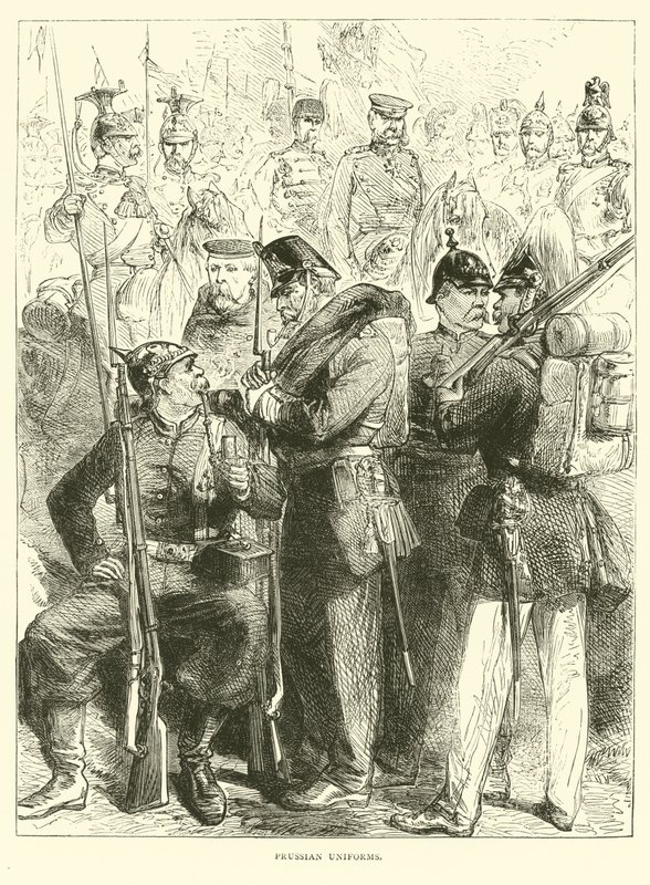 普鲁士人的制服，1870年8月 作者 英语学校