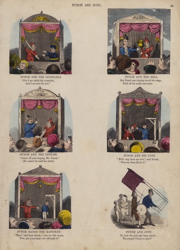 Punch and Judy Show（彩色雕刻） 作者 英语学校