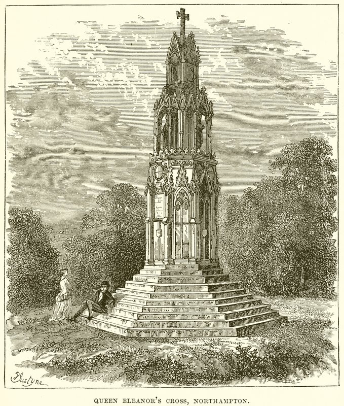 Queen Eleanors Cross，北安普顿 作者 英语学校
