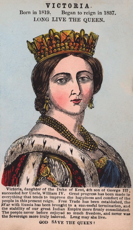 Queen Victoria (coloured engraving) 作者 英语学校