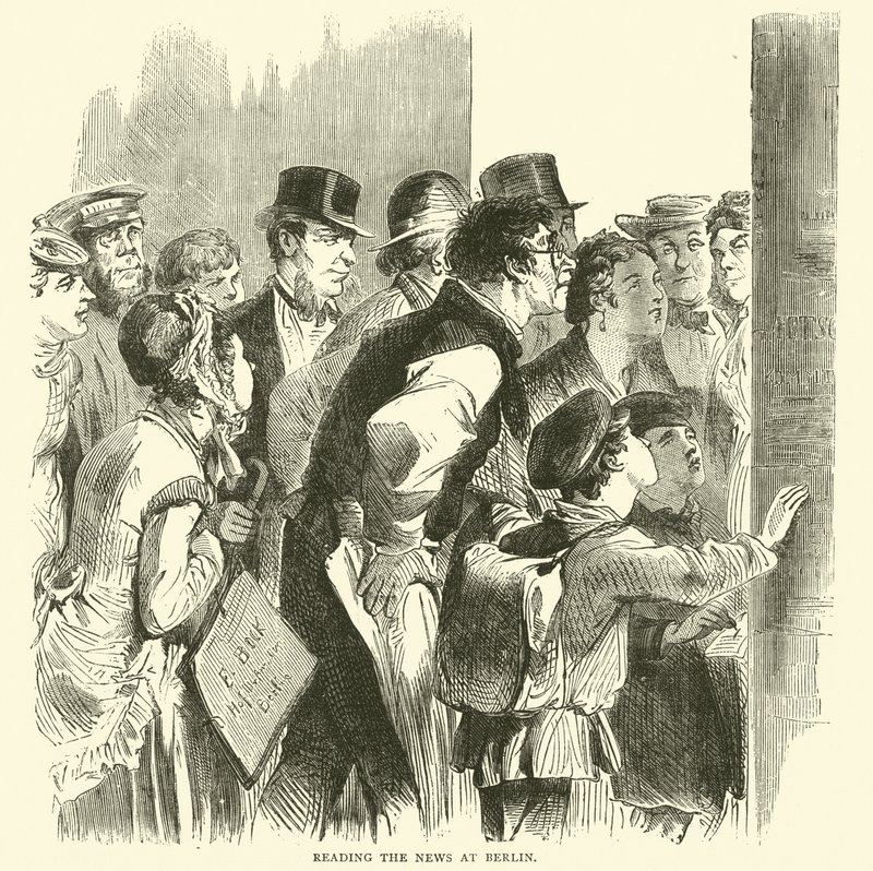 1870年11月在柏林读新闻 作者 英语学校