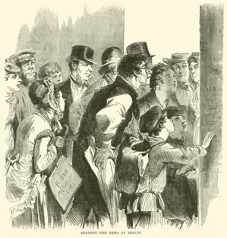 1870年11月在柏林读新闻 作者 英语学校